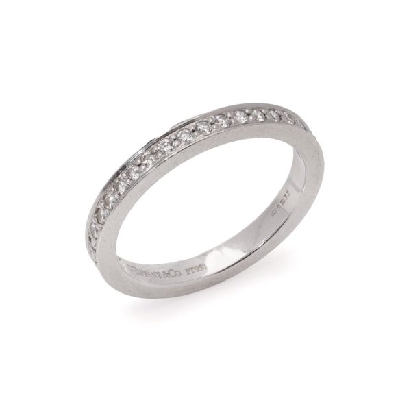 Tiffany & Co. Half Eternity Diamond Ring In Platinum