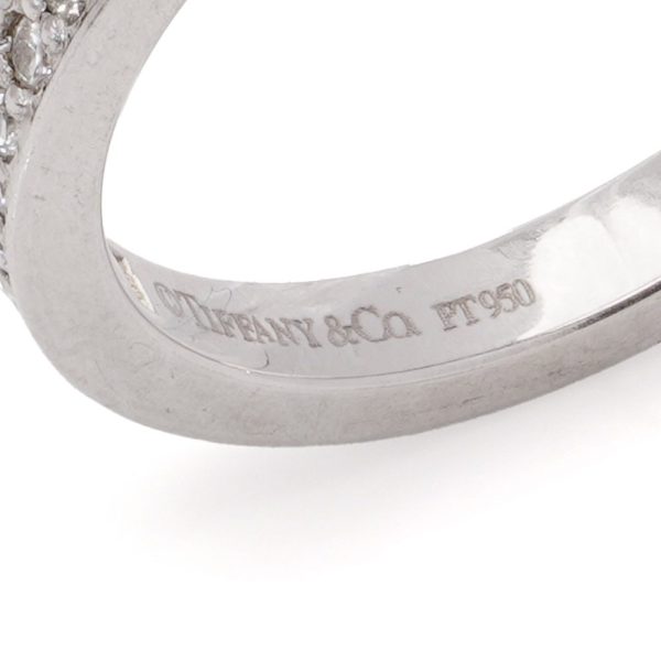 Tiffany & Co. diamond half eternity ring in platinum.