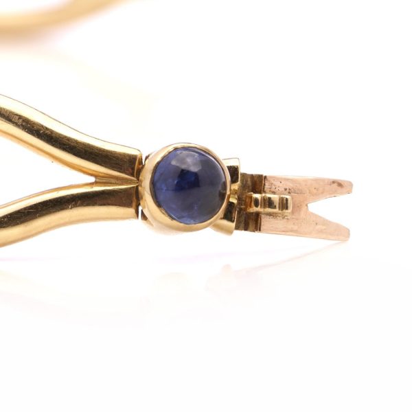 Faberge sapphire link bracelet in gold.