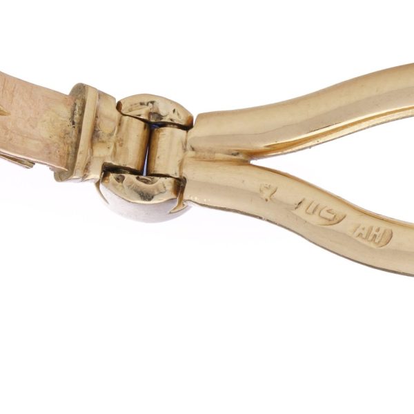 Faberge sapphire link bracelet in gold.