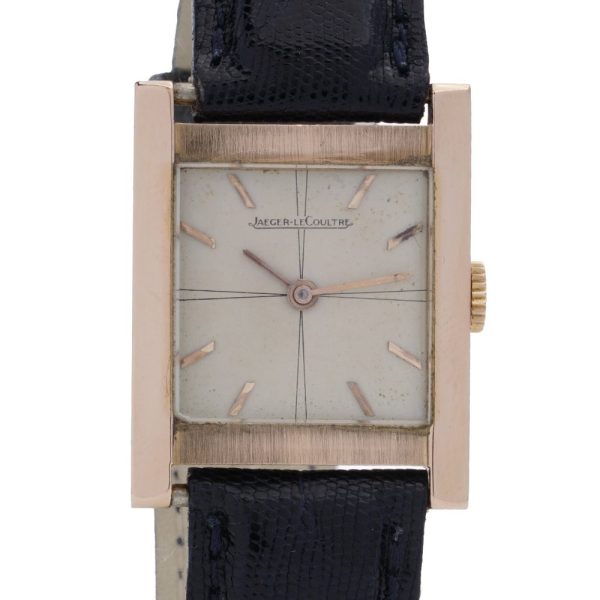 Wristwatch by Jaeger-LeCoultre in yellow gold.