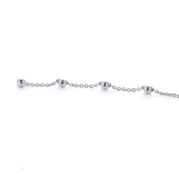 Bvlgari pendant necklace in white gold with aquamarines and diamonds.