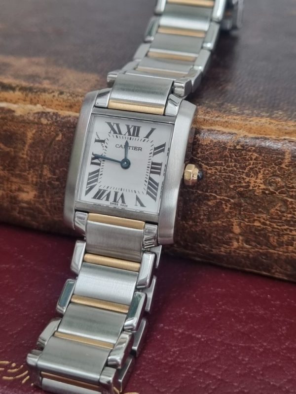 Cartier Tank Francaise watch Ref 2384 - Original Box. Excellent Original Condition