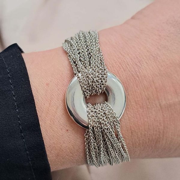 Vintage Tiffany and Co Multi Chain Circle Bracelet