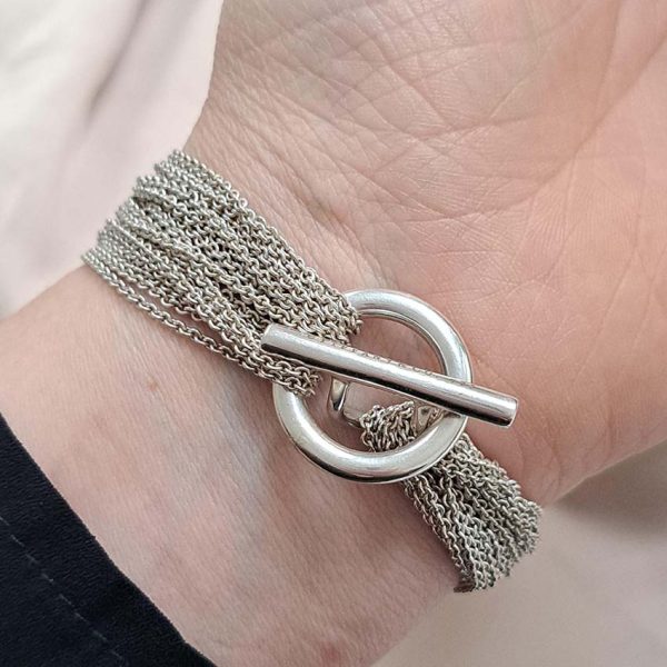 Vintage Tiffany and Co Multi Chain Circle Bracelet