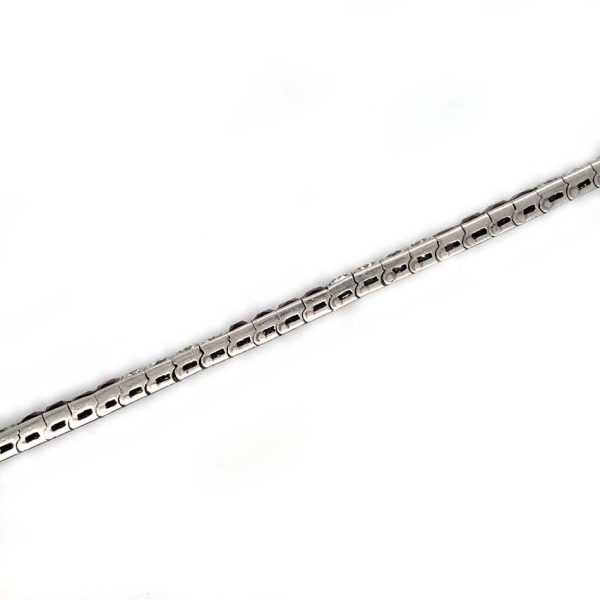 Antique Vintage Art Deco Charles Holl 5ct Ruby and Diamond Line Bracelet