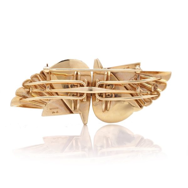Tiffany & Co. retro gold brooch.