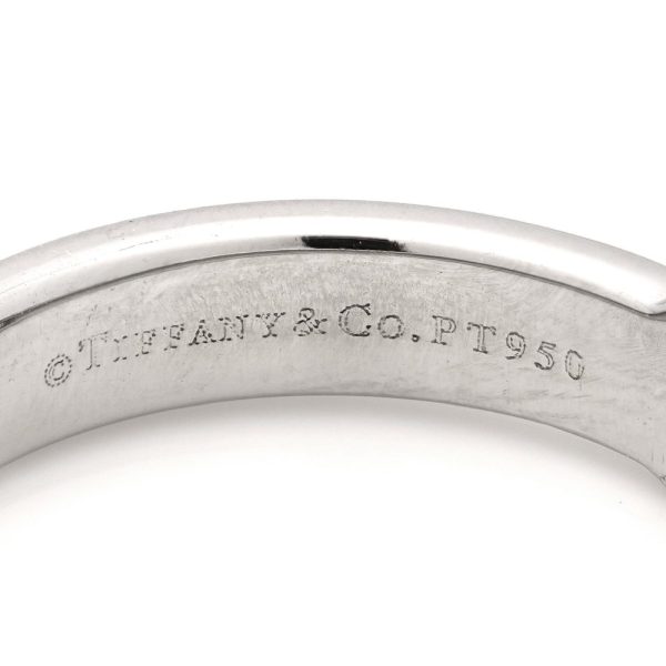 Tiffany and Co Etoile 0.30ct Diamond Solitaire Engagement Ring in Platinum, Tiffany & Co. Etoile sleek polished Platinum band with single stone round brilliant-cut diamond