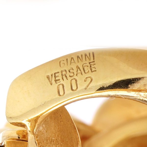 Gianni Versace La Medusa earrings in yellow gold,