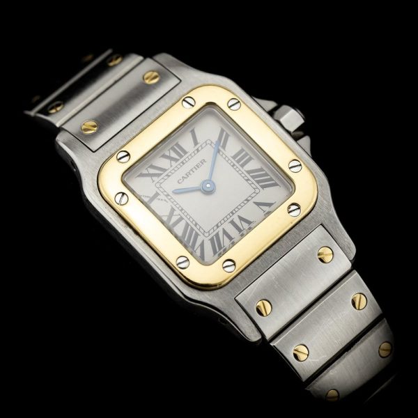 Cartier Santos Galbee 1567 Steel and Gold Ladies Quartz Watch