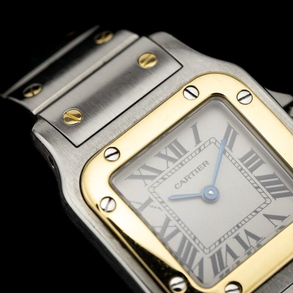 Cartier Santos Galbee 1567 Steel and Gold Ladies Quartz Watch