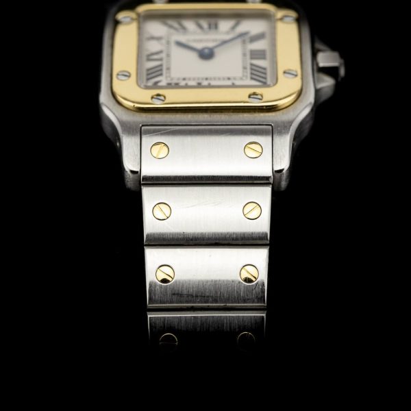 Cartier Santos Galbee 1567 Steel and Gold Ladies Quartz Watch