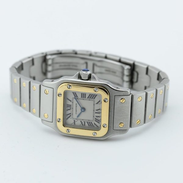Cartier Santos Galbee 1567 Steel and Gold Ladies Quartz Watch