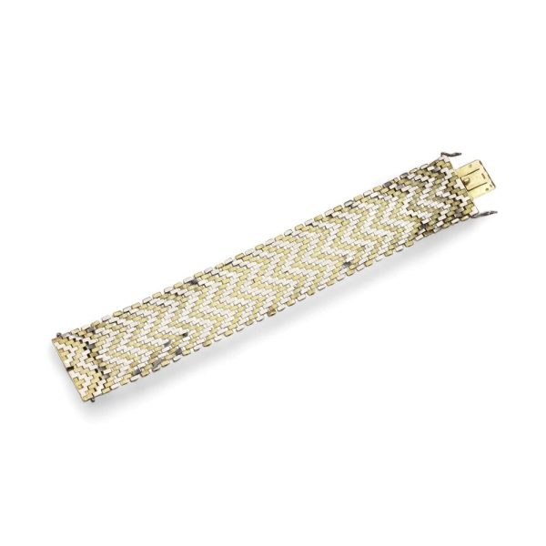 Van Cleef & Arpels bracelet in yellow and white gold.