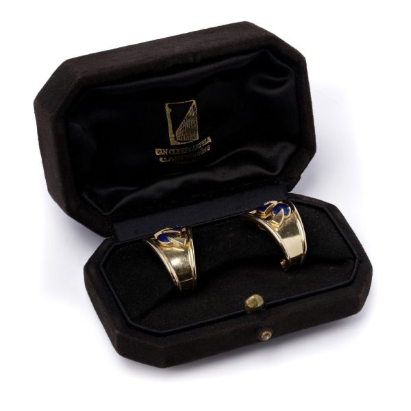 Van Cleef & Arpels vintage gold earrings. 