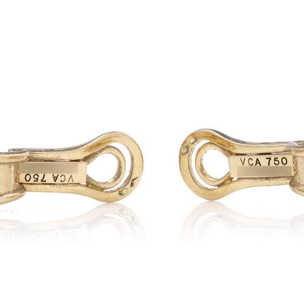 Van Cleef & Arpels vintage gold earrings. 