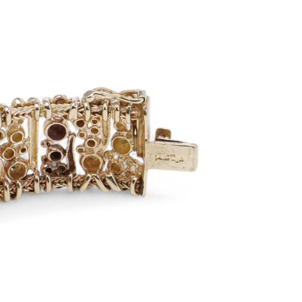 Van Cleef & Arpels gold bracelet watch.