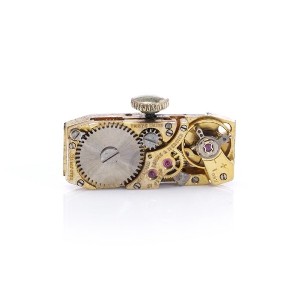 Van Cleef & Arpels gold bracelet watch.
