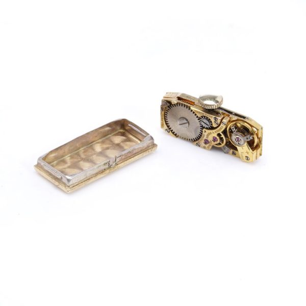 Van Cleef & Arpels gold bracelet watch.