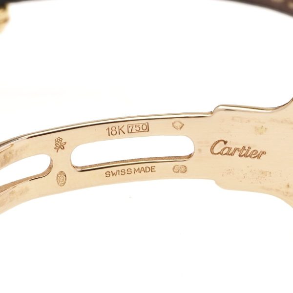 Cartier Diabolo gold men's wristwatch.