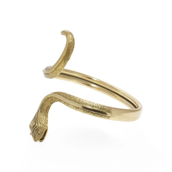 Ilias Lalaounis gold snake bangle.
