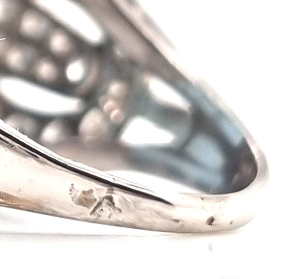 French Dog Head Hallmark platinum Jewellery