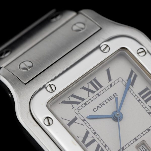 Cartier Santos Galbee 1564 Stainless Steel 29mm Quartz Watch with Box and Papers, full set Circa 2002