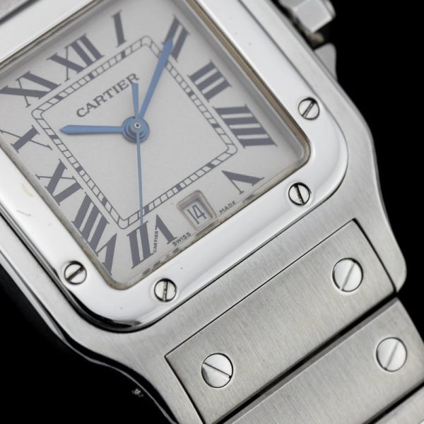 Cartier Santos Galbee 1564 Stainless Steel 29mm Quartz Watch with Box and Papers, full set Circa 2002