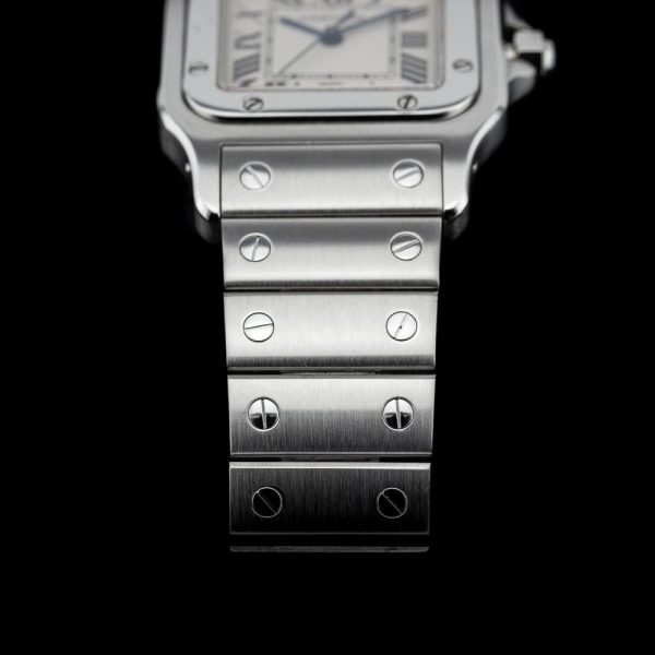 Cartier Santos Galbee 1564 Stainless Steel 29mm Quartz Watch with Box and Papers, full set Circa 2002