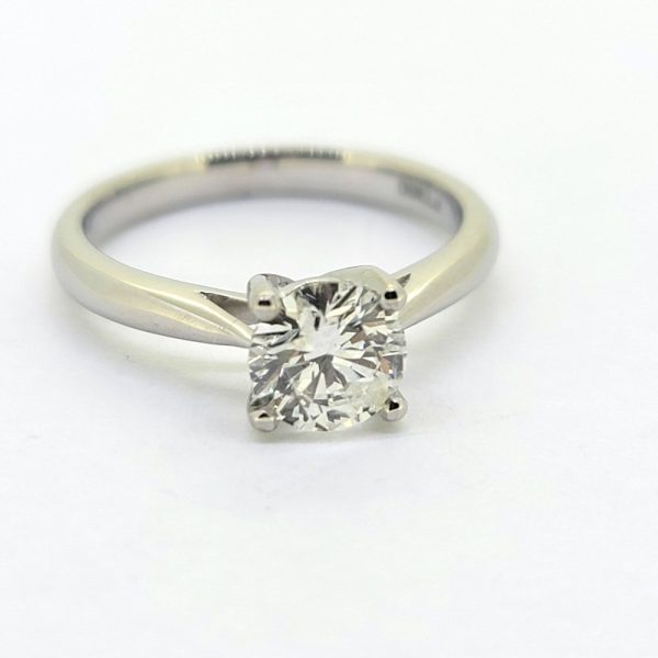 1ct Diamond Solitaire Engagement Ring in Platinum