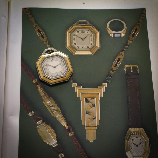 Leon Hatot Vers Art Deco 18 carat gold pocket watch. 