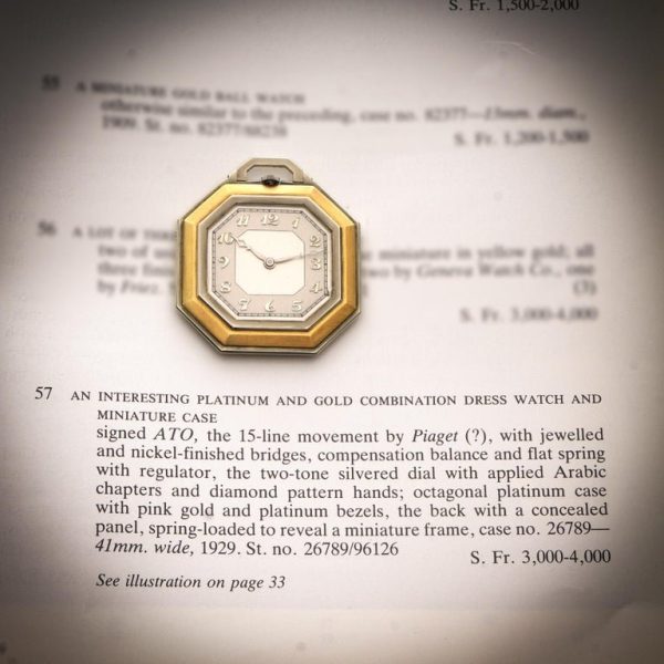 Leon Hatot Vers Art Deco 18 carat gold pocket watch. 