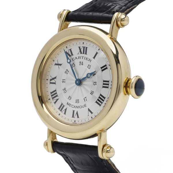 Cartier Diabolo gold men's wristwatch.