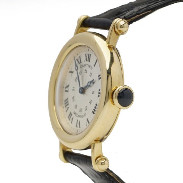 Cartier Diabolo gold men's wristwatch.
