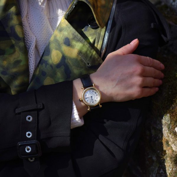 Cartier Diabolo gold men's wristwatch.