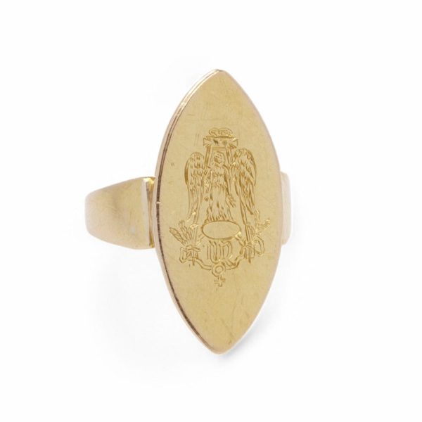 Victorian gold signet ring.
