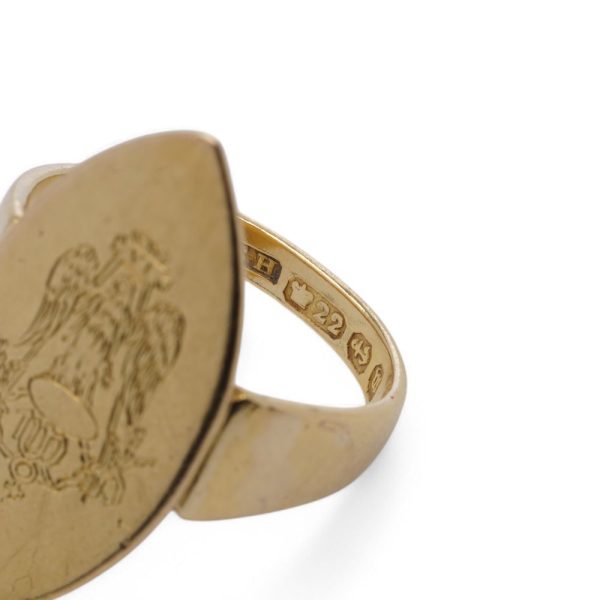 Victorian gold signet ring.