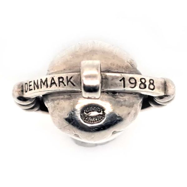 Vintage Georg Jensen Silver Acorn Pendant, Circa 1988, fully hallmarked GJ Denmark 1988 on a sterling silver 925 chain. Comes in Georg Jensen pouch