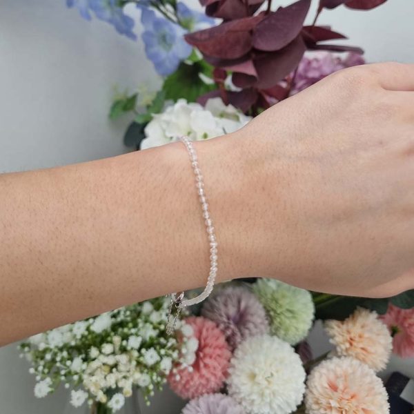 Pre Owned Briolette Diamond Bead Bracelet by Solange Azagury Partridge, composed of 69 briolette faceted diamond rondels with smartie clasp