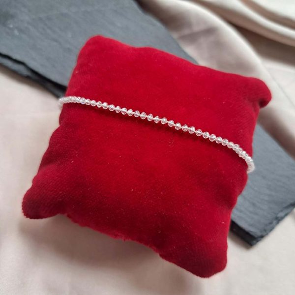 Pre Owned Briolette Diamond Bead Bracelet by Solange Azagury Partridge, composed of 69 briolette faceted diamond rondels with smartie clasp