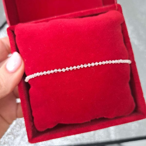 Pre Owned Briolette Diamond Bead Bracelet by Solange Azagury Partridge, composed of 69 briolette faceted diamond rondels with smartie clasp