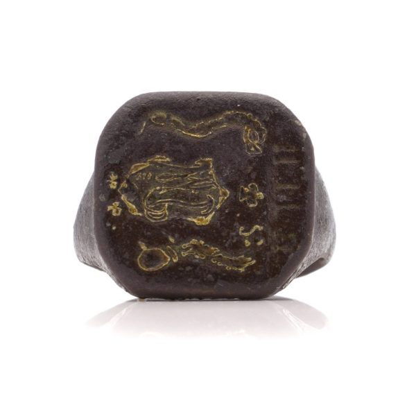 18th Century gold and copper signet ring.