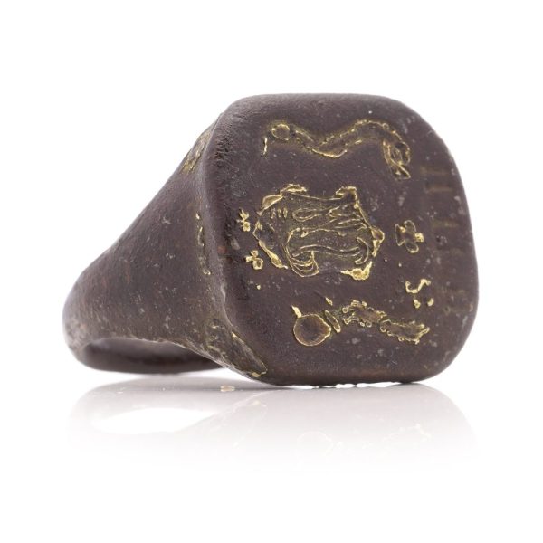 18th Century gold and copper signet ring.