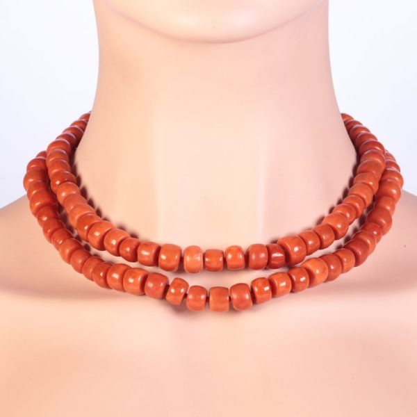 Victorian blood coral necklace.