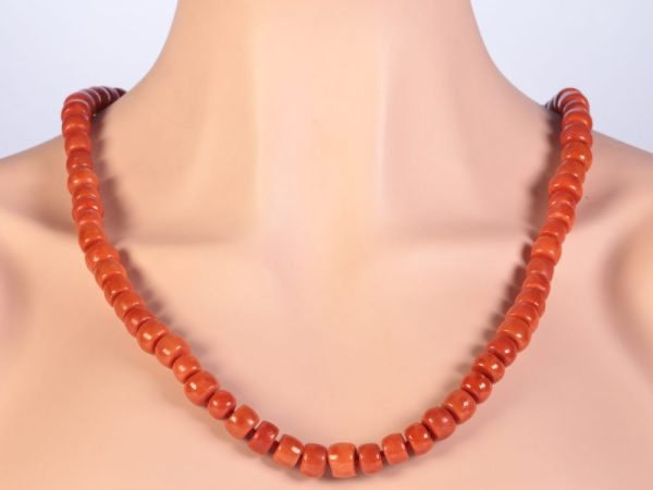 Victorian blood coral necklace.