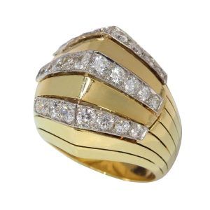 Vintage Jaeger-LeCoultre’s 18 Carat Yellow Gold And Diamond Secret Watch Ring