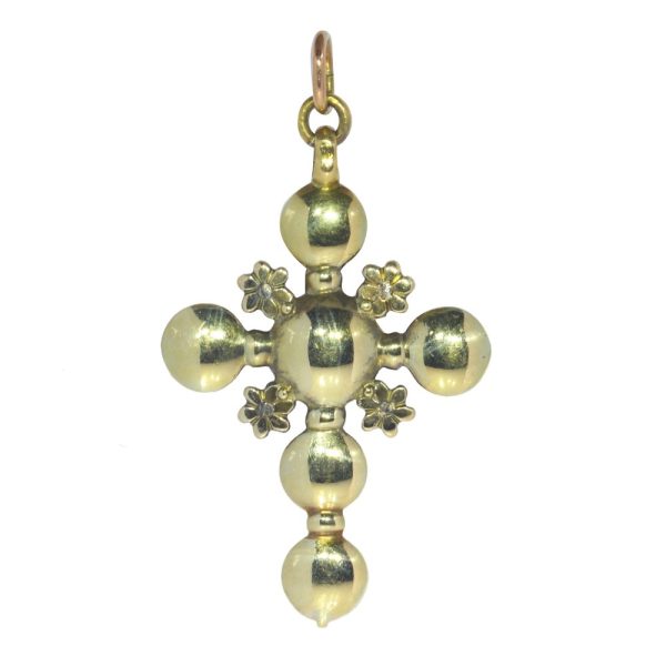 Georgian diamond cross pendant.