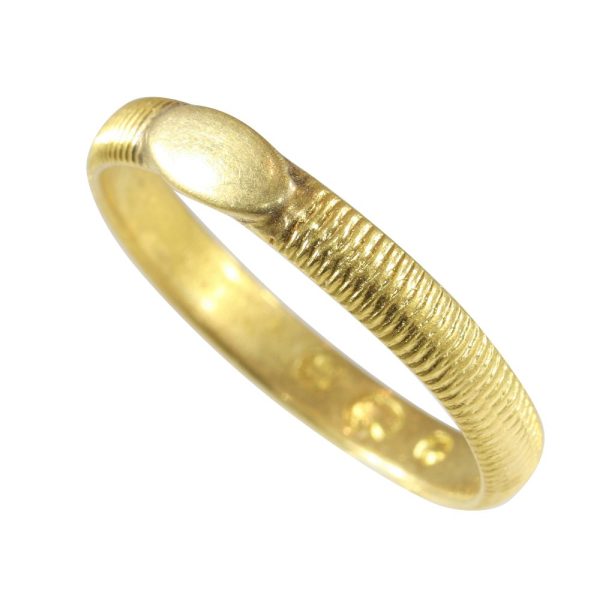 Antique gold wedding ring.