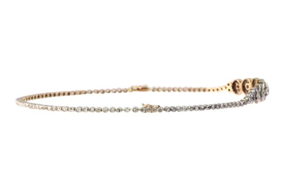 Victorian diamond bracelets that transform into necklace in gold and silver.