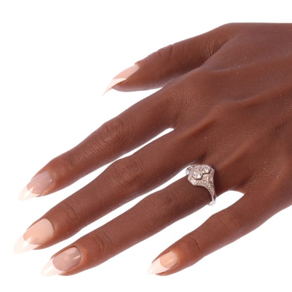 Deco ring on the finger